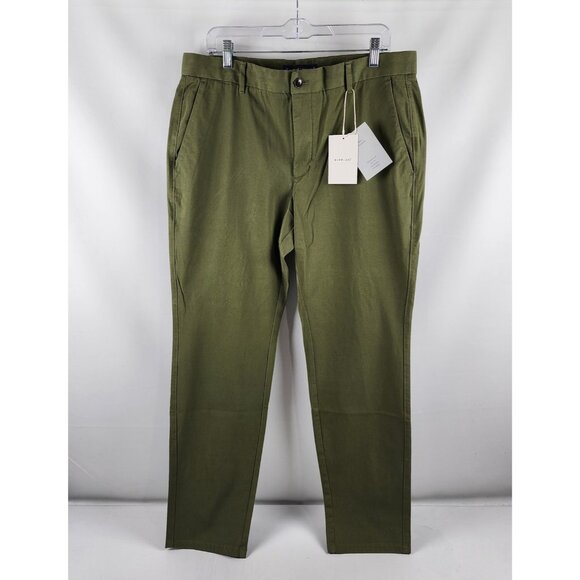 Everlane Pants Mens 36x32 Green Uniform Slim Fit Trousers NWT